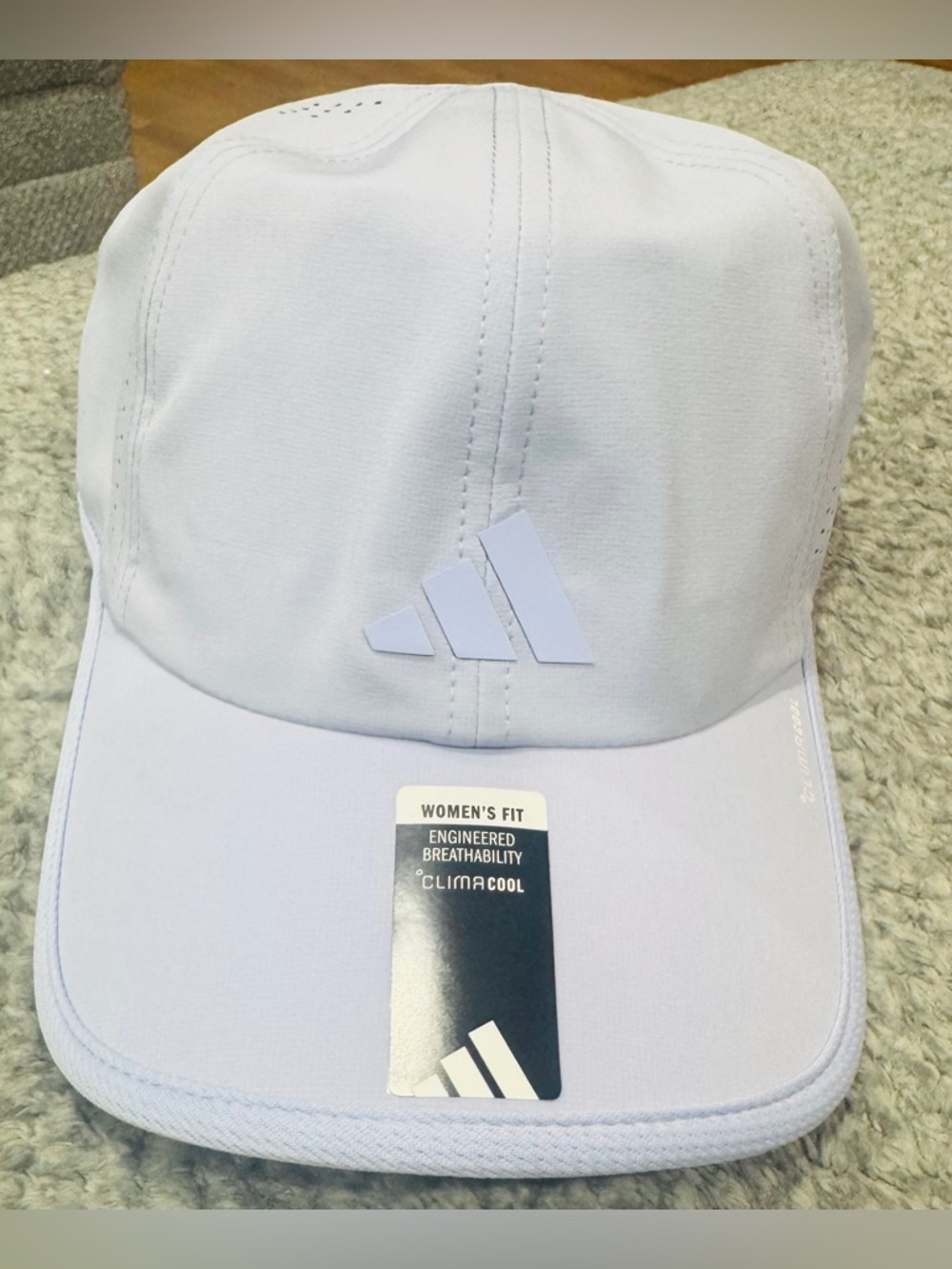 NWT adidas Light Lavender and Gray Performance Hat